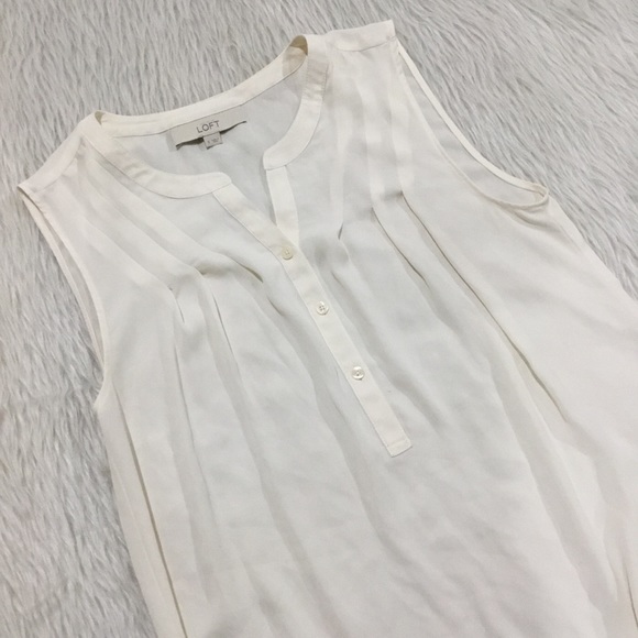 LOFT Tops - Loft cream career office top